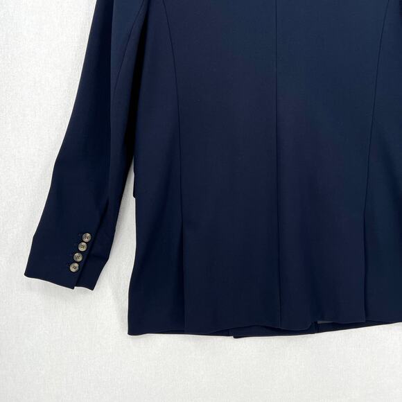 SOMETHING NAVY Danielle Double Breasted Blazer Womens XL Navy Blue Jacket NWT - Picture 7 of 14